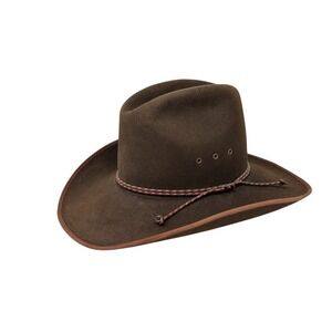 Vintage Resistol Chaparral 4X‎ Beaver Felt Western Cowboy Hat Brown Size 6 7/8